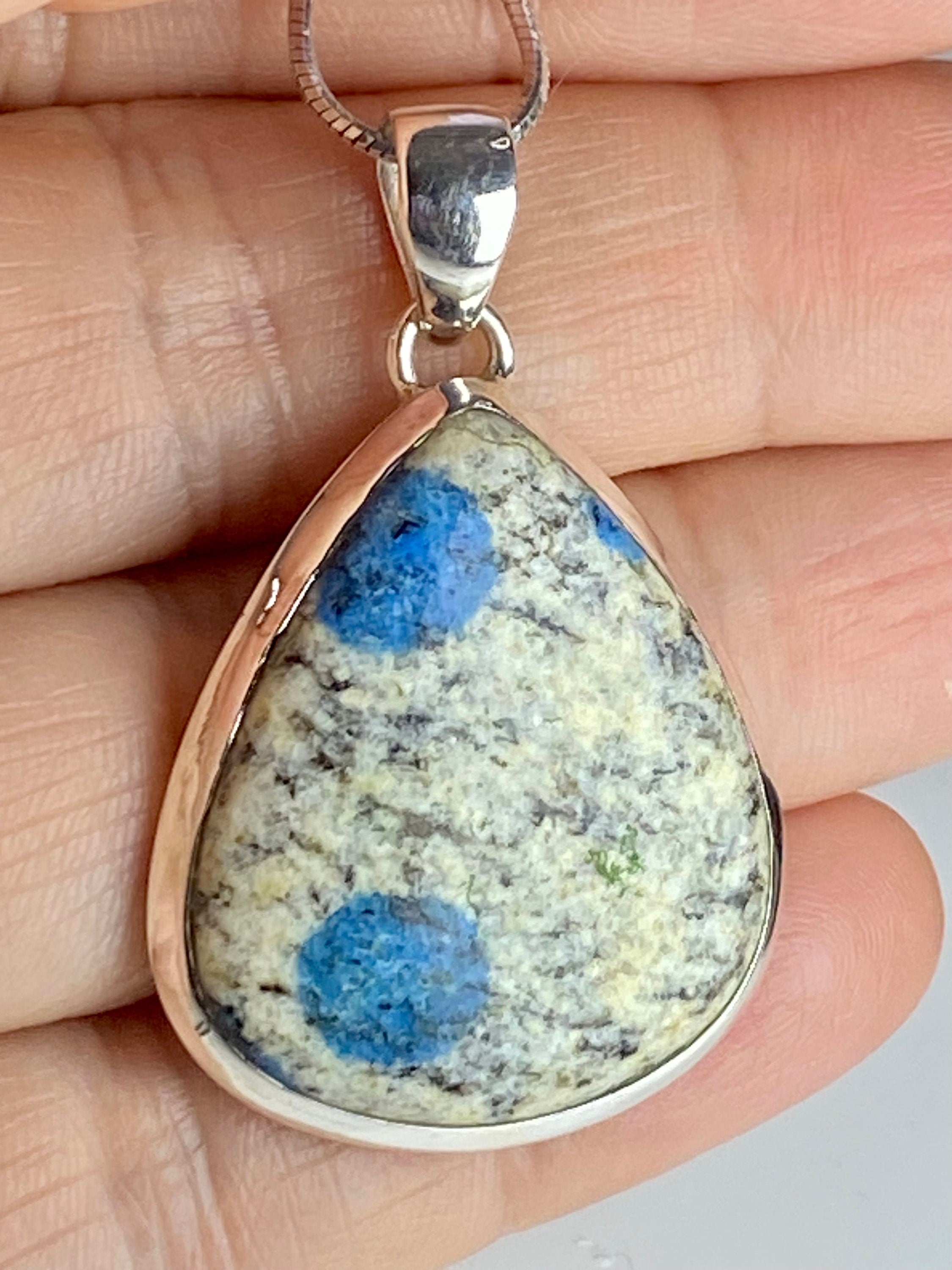 K2 Jasper and Sterling Silver Pendant Including Chain (M0523)