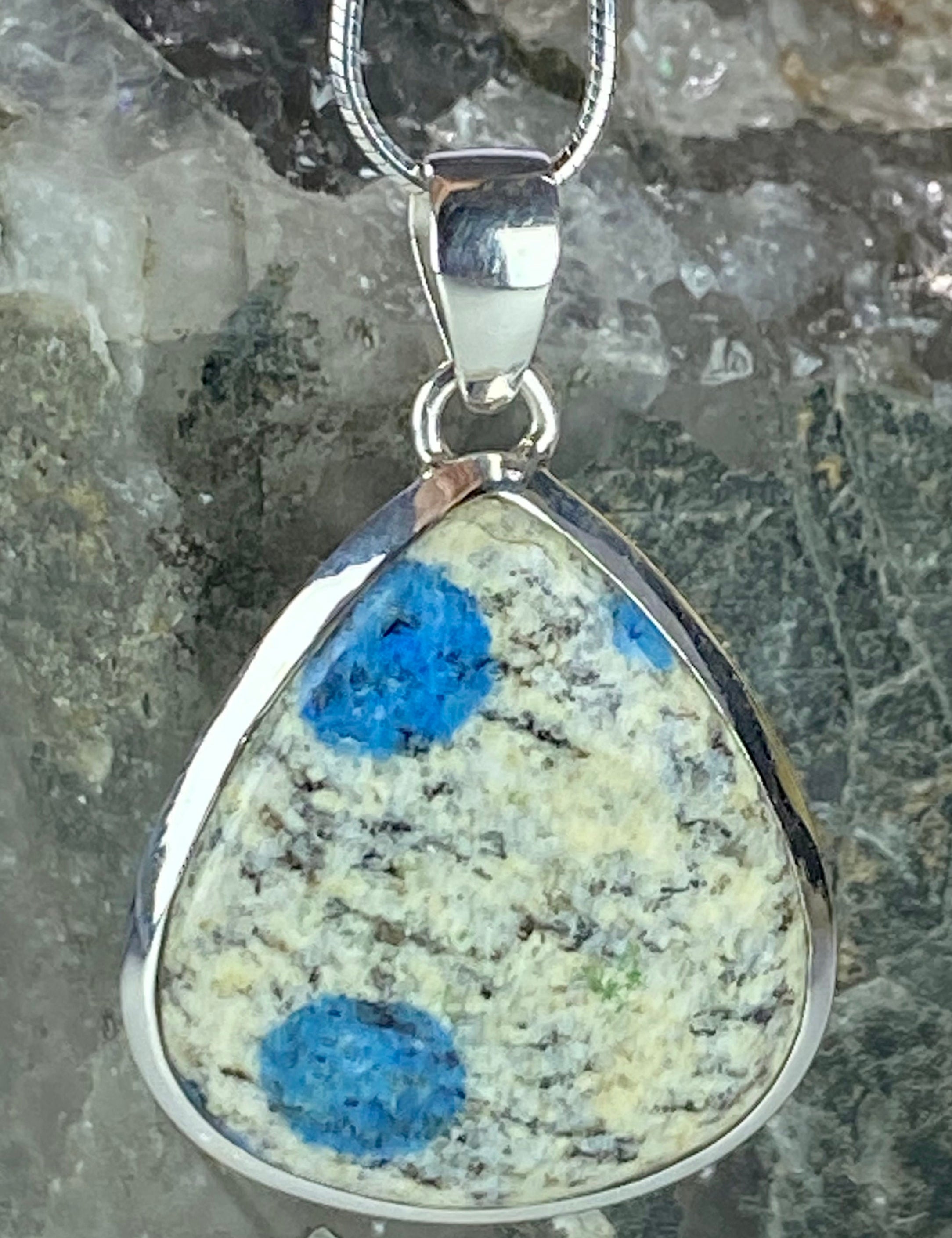 K2 Jasper and Sterling Silver Pendant Including Chain (M0523)