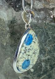 K2 Jasper and Sterling Silver Pendant Including Chain (M0523)