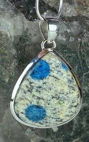 K2 Jasper and Sterling Silver Pendant Including Chain (M0523)