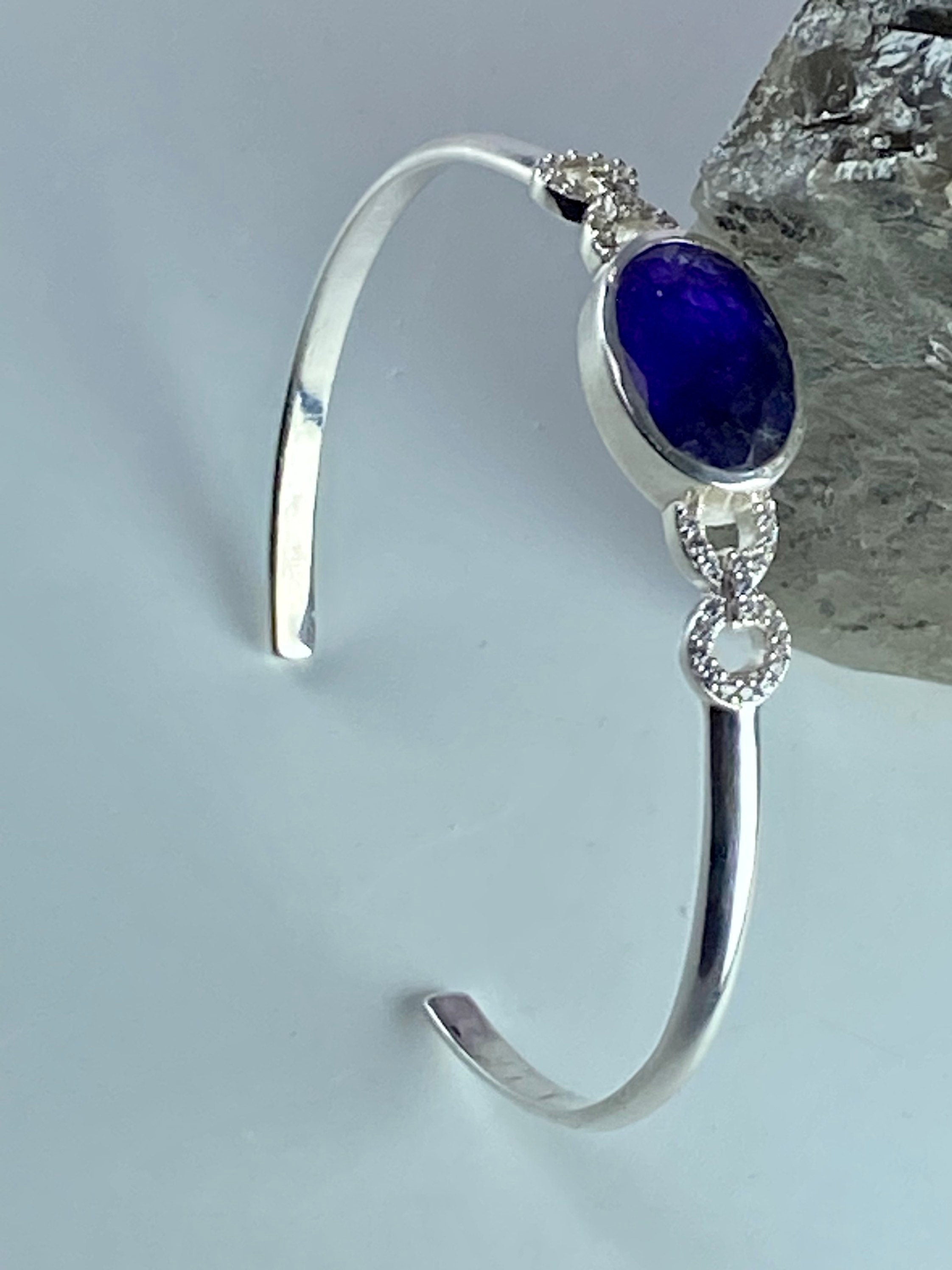 Sapphire Sterling Silver Bracelet