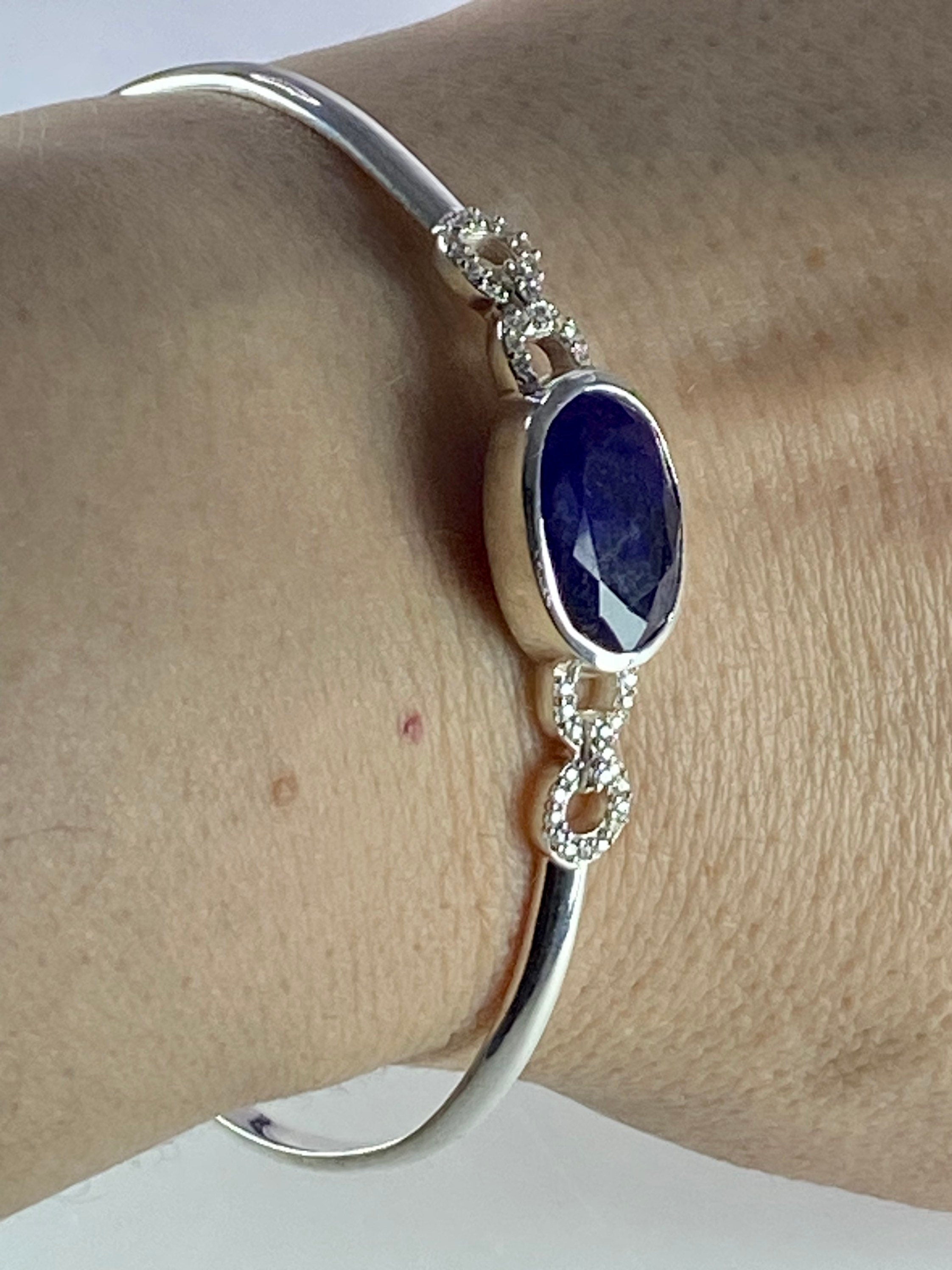 Sapphire Sterling Silver Bracelet