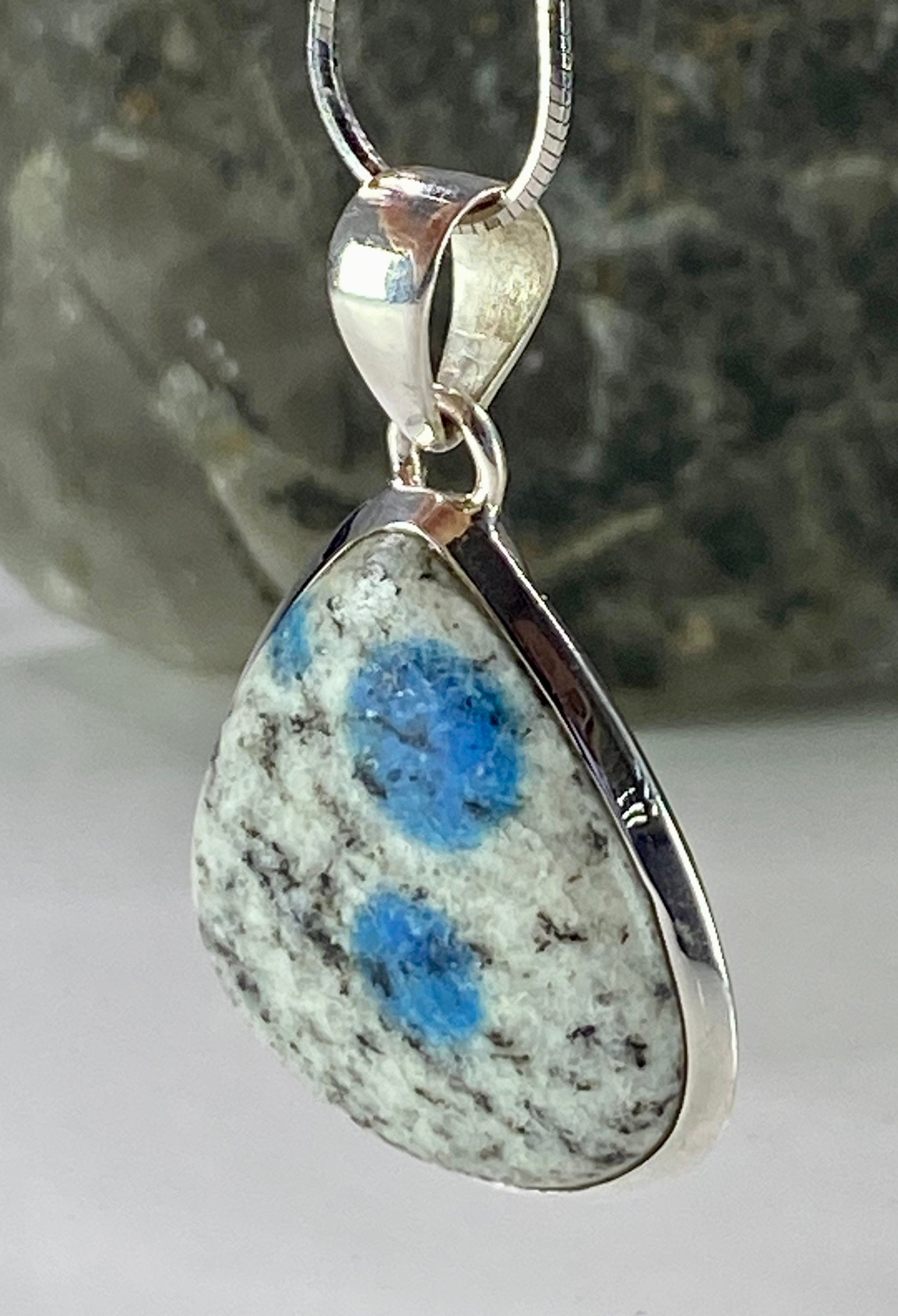 K2 Jasper and Sterling Silver Pendant Including Chain (M0523)