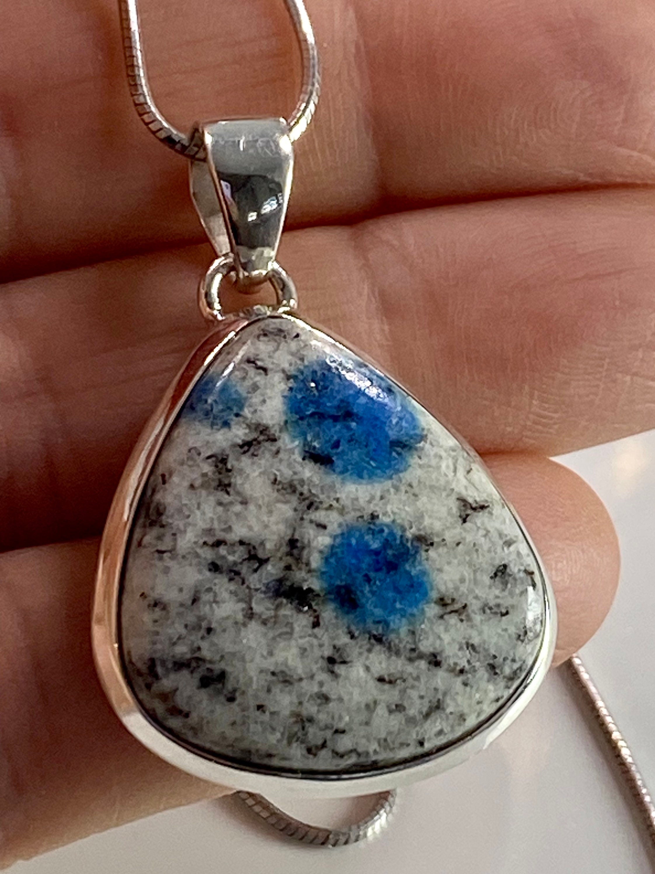 K2 Jasper and Sterling Silver Pendant Including Chain (M0523)