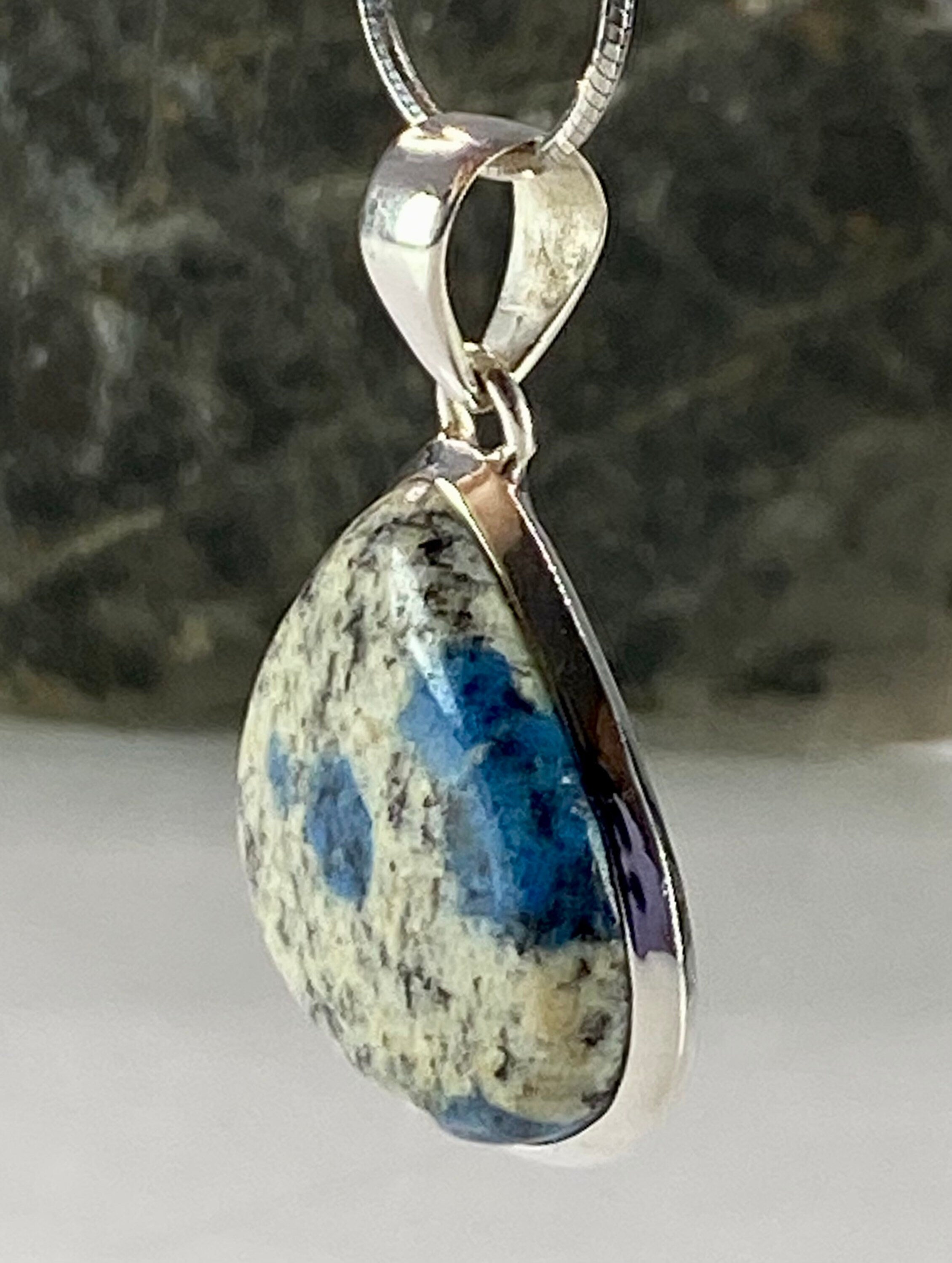 K2 Jasper and Sterling Silver Pendant Including Chain (M0523)