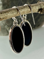 Hematite and Silver Earrings (M0523)