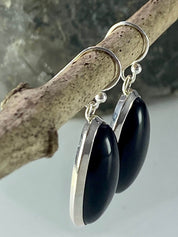 Hematite and Silver Earrings (M0523)