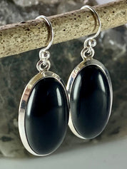 Hematite and Silver Earrings (M0523)