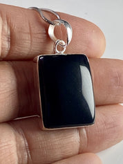 Hematite and Silver Pendant Including the Chain (M0523)