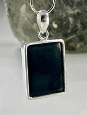 Hematite and Silver Pendant Including the Chain (M0523)