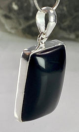 Hematite and Silver Pendant Including the Chain (M0523)