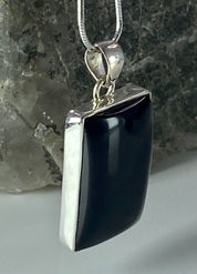 Hematite and Silver Pendant Including the Chain (M0523)