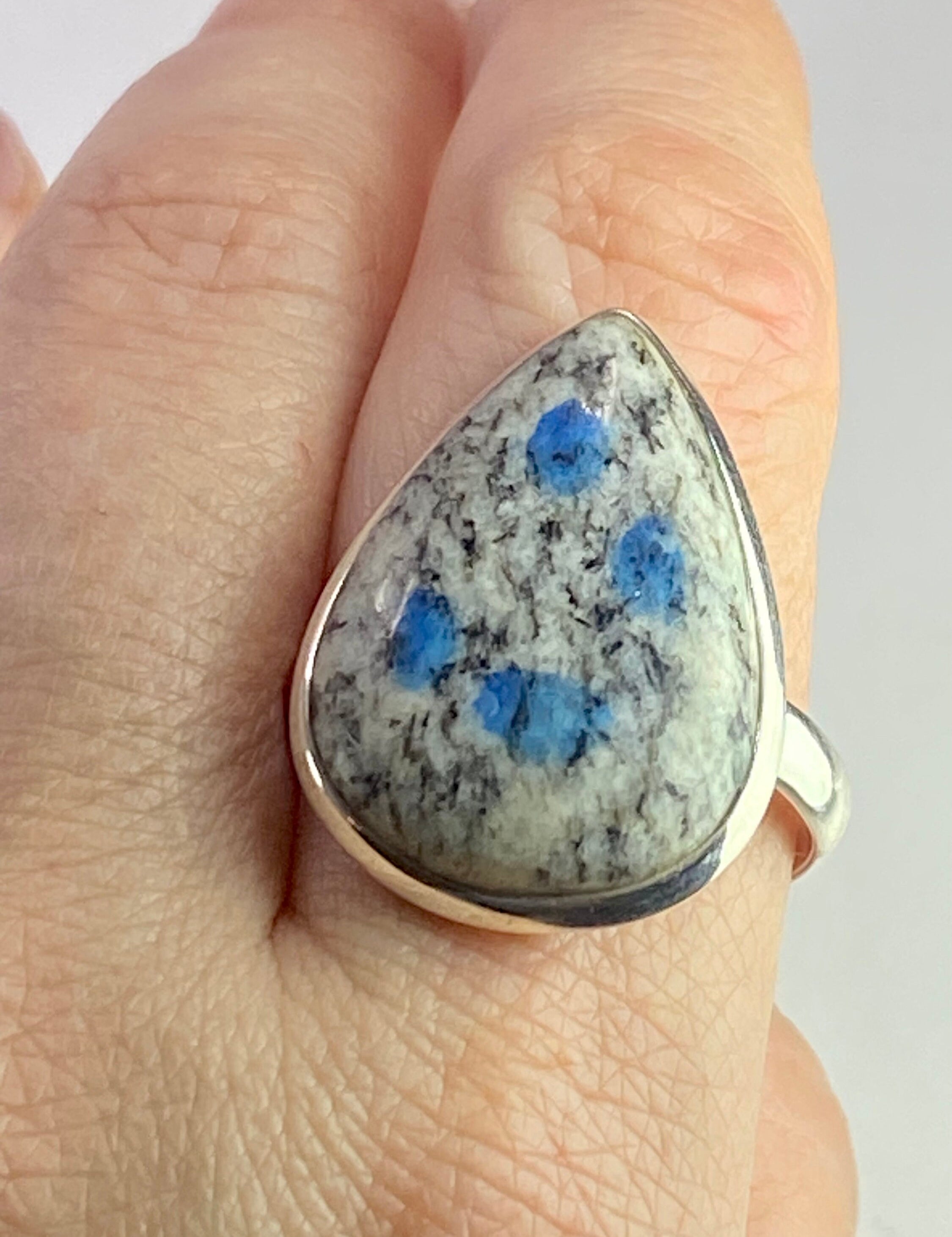 High Quality K2 Jasper and Silver Ring (M0523)