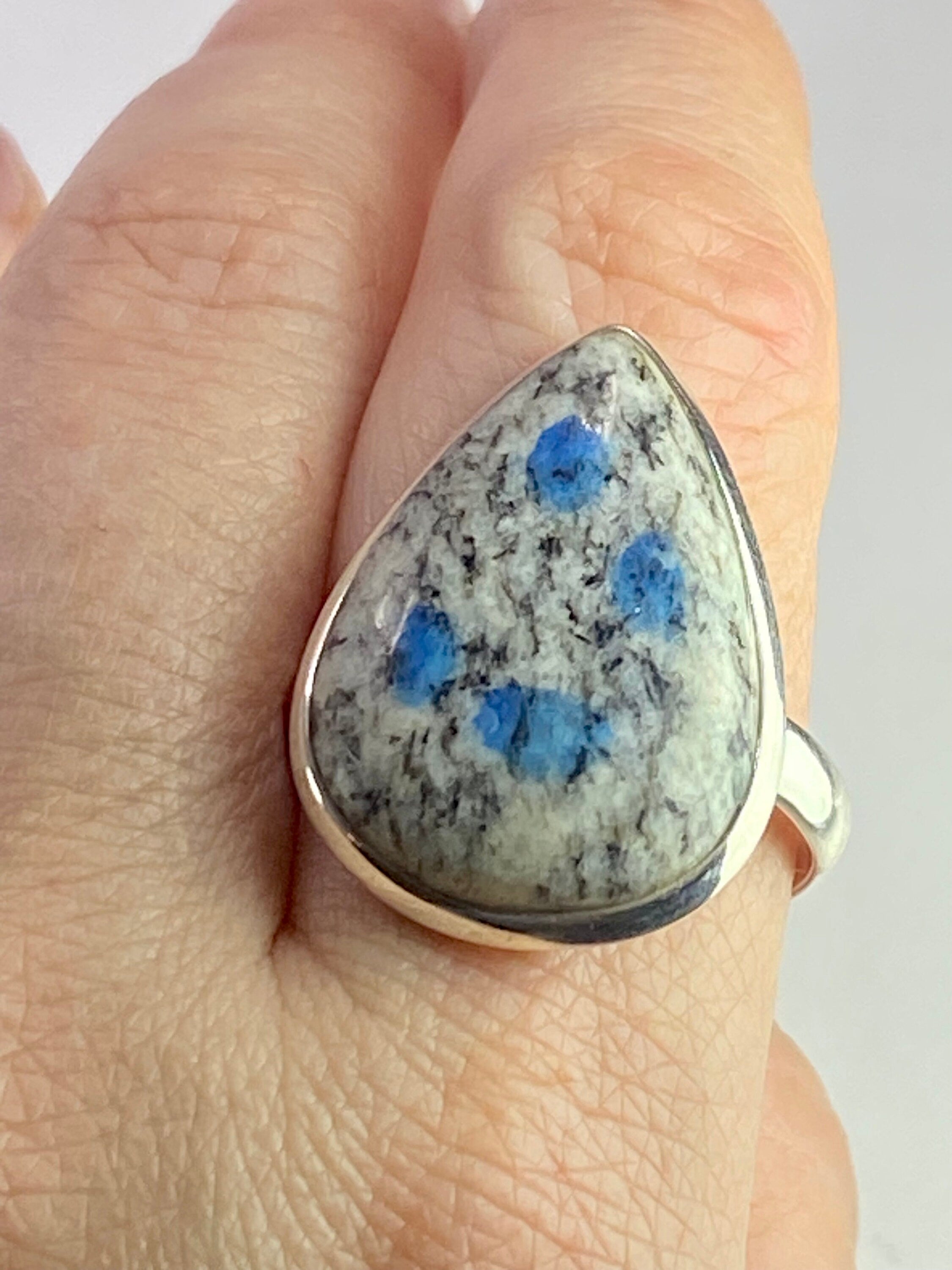 High Quality K2 Jasper and Silver Ring (M0523)