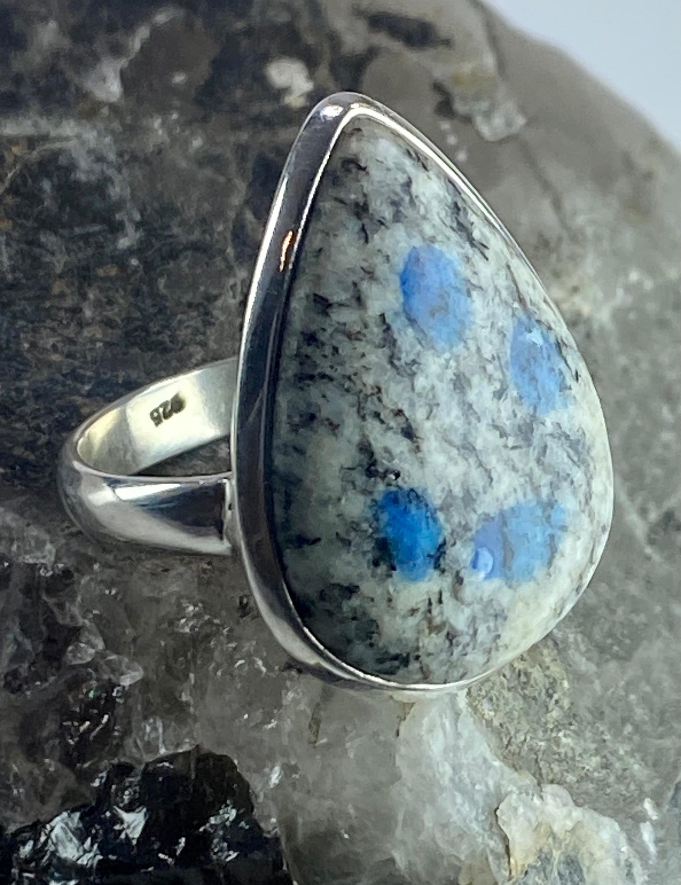 High Quality K2 Jasper and Silver Ring (M0523)