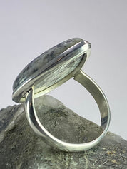 High Quality K2 Jasper and Silver Ring (M0523)