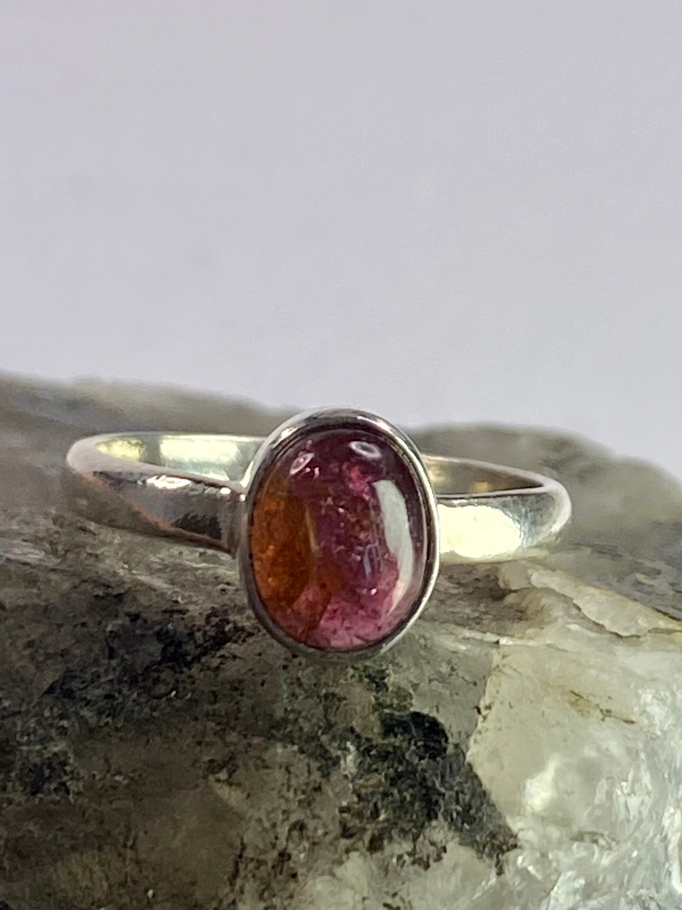 Purple Tourmaline and Silver Ring