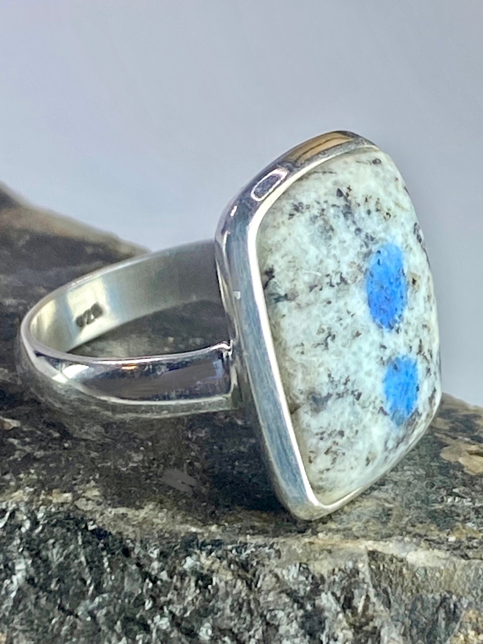 High Quality K2 Jasper and Silver Ring (M0523)