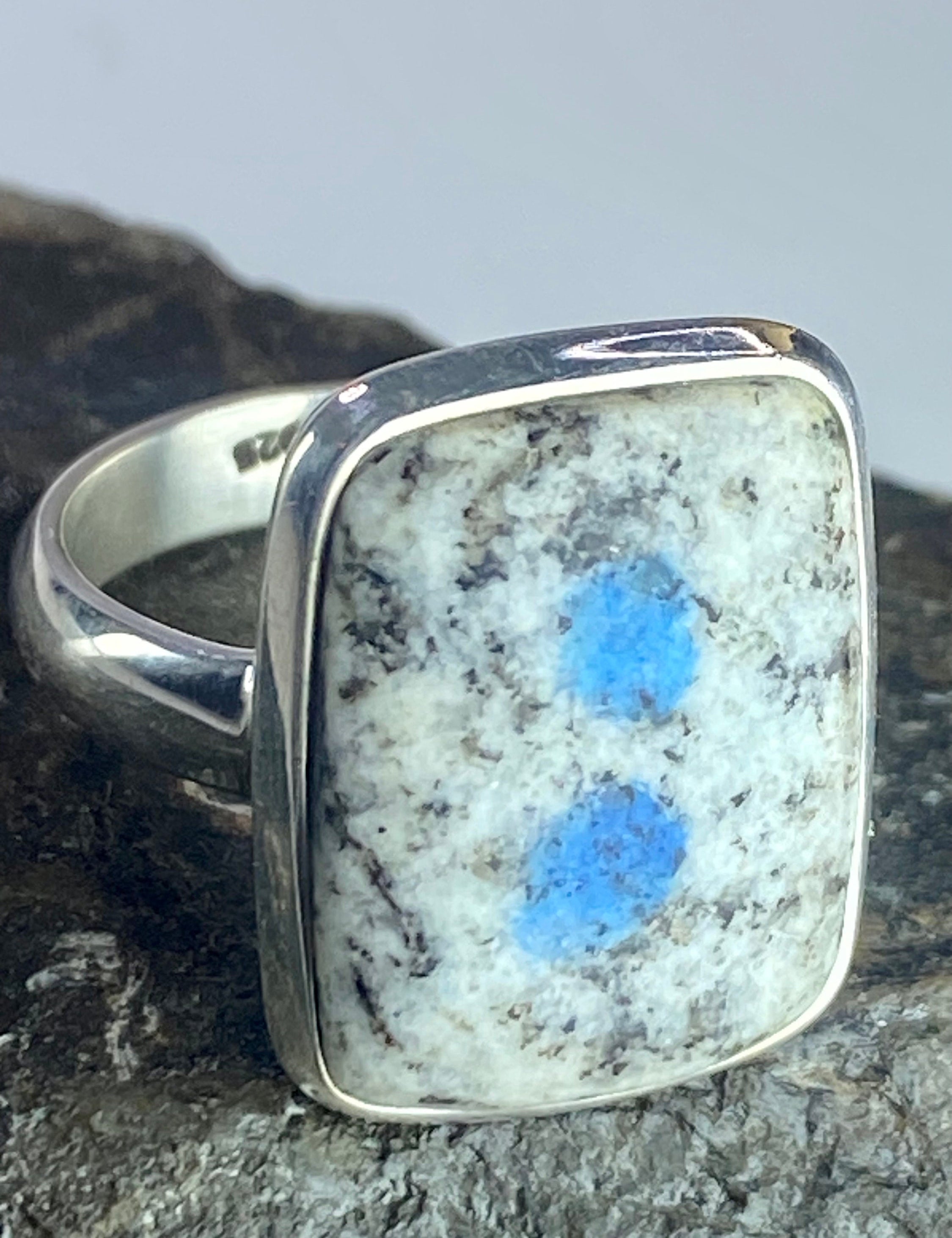 High Quality K2 Jasper and Silver Ring (M0523)