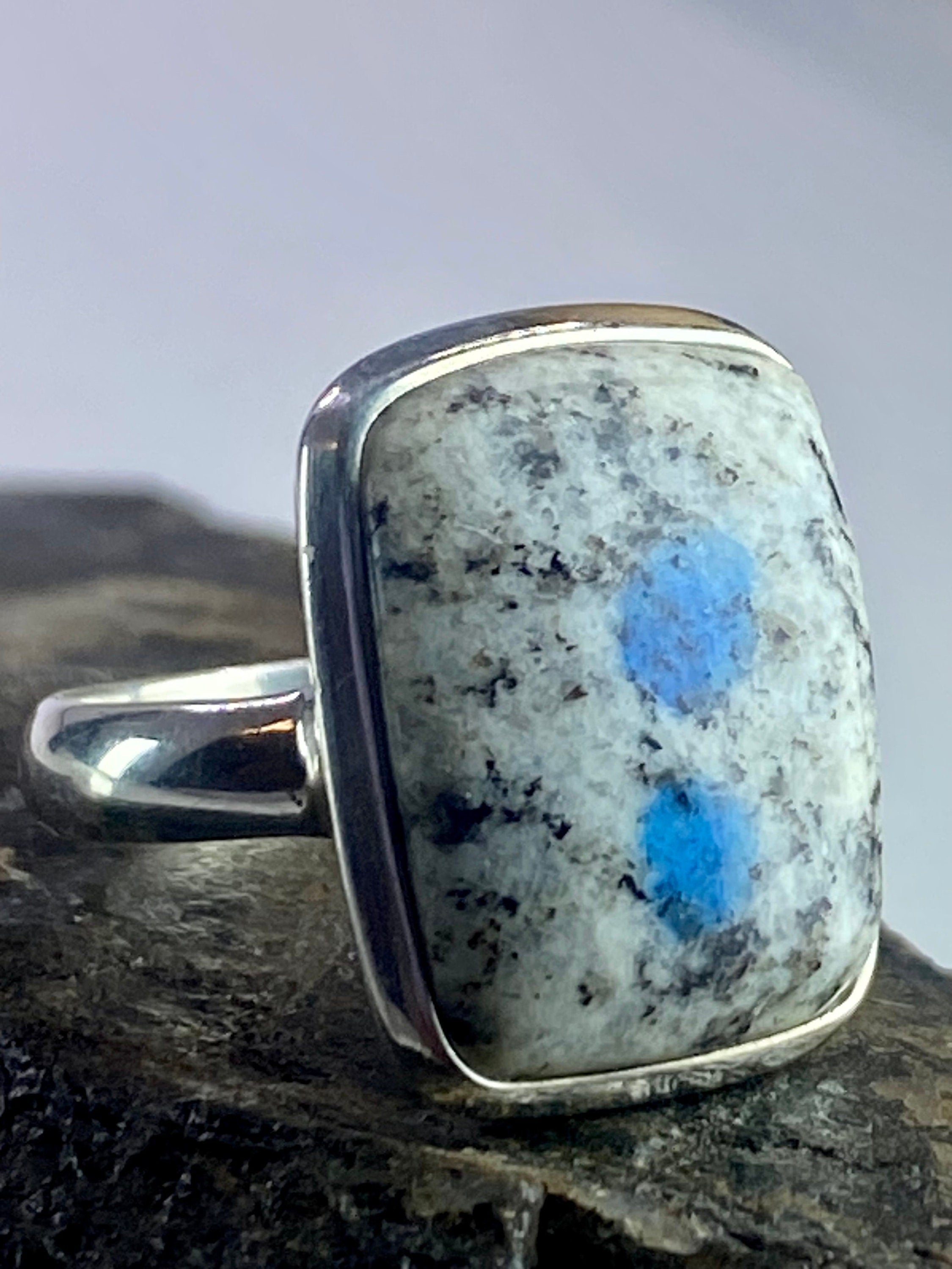 High Quality K2 Jasper and Silver Ring (M0523)