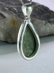 Imperial Opal and Silver Pendant Including Chain