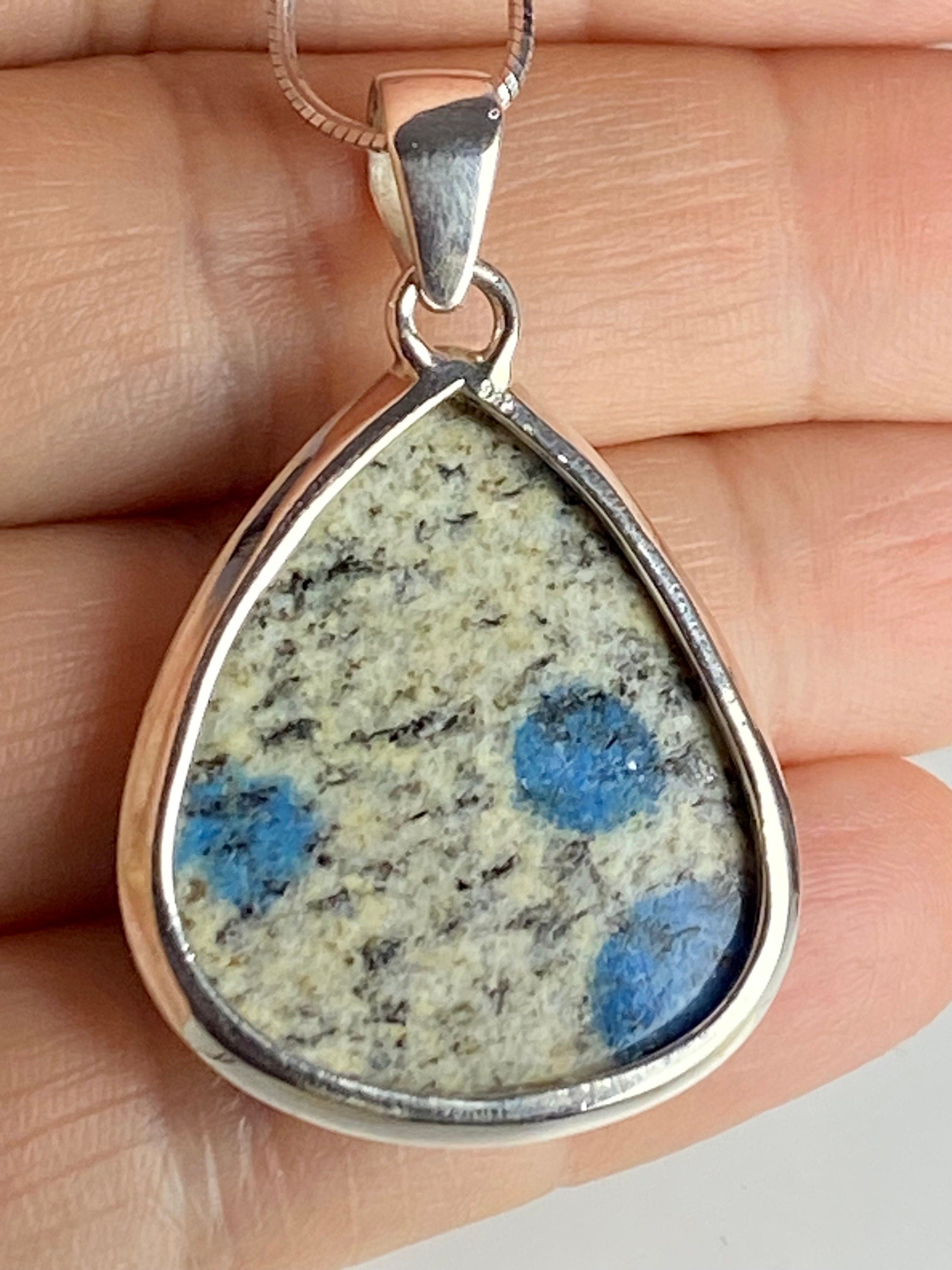 K2 Jasper and Sterling Silver Pendant Including Chain (M0523)