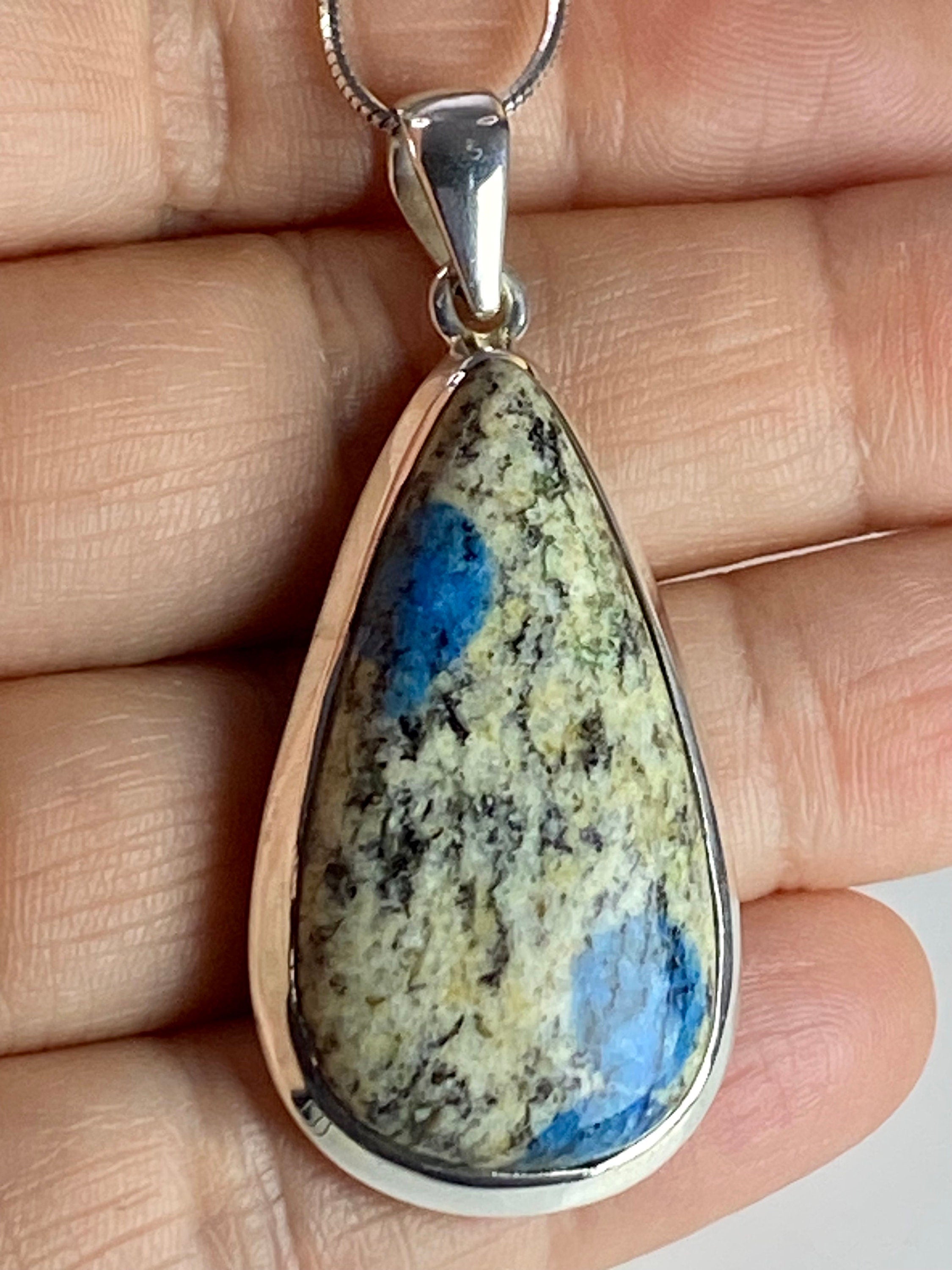 K2 Jasper and Sterling Silver Pendant Including Chain (M0523)