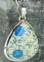 K2 Jasper and Sterling Silver Pendant Including Chain (M0523)