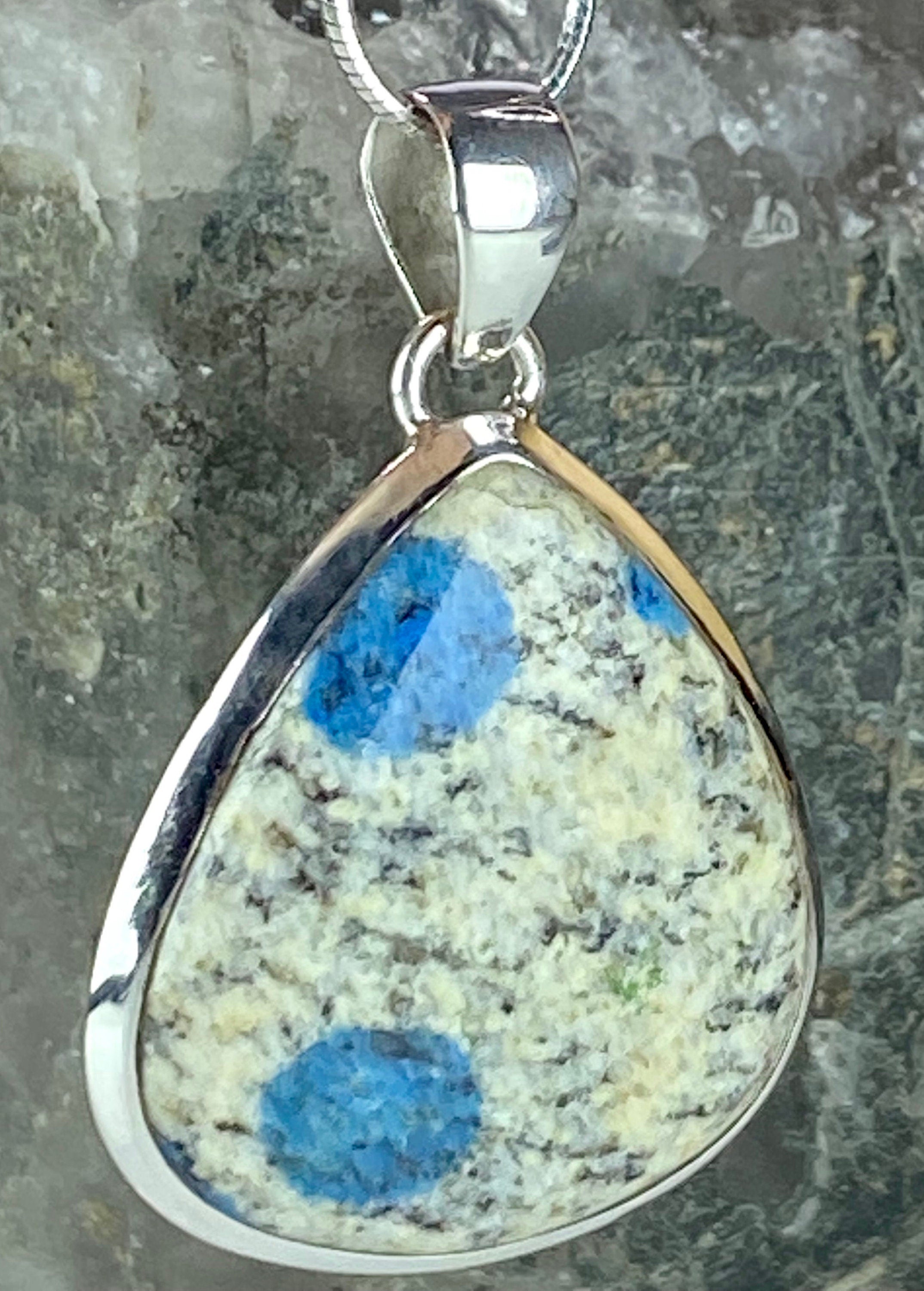 K2 Jasper and Sterling Silver Pendant Including Chain (M0523)