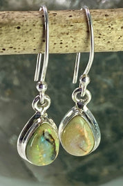 Sterling (Monarch) Opal and Silver Earrings (UV84)