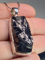 Shungite Sterling Silver Pendant (UV2070)