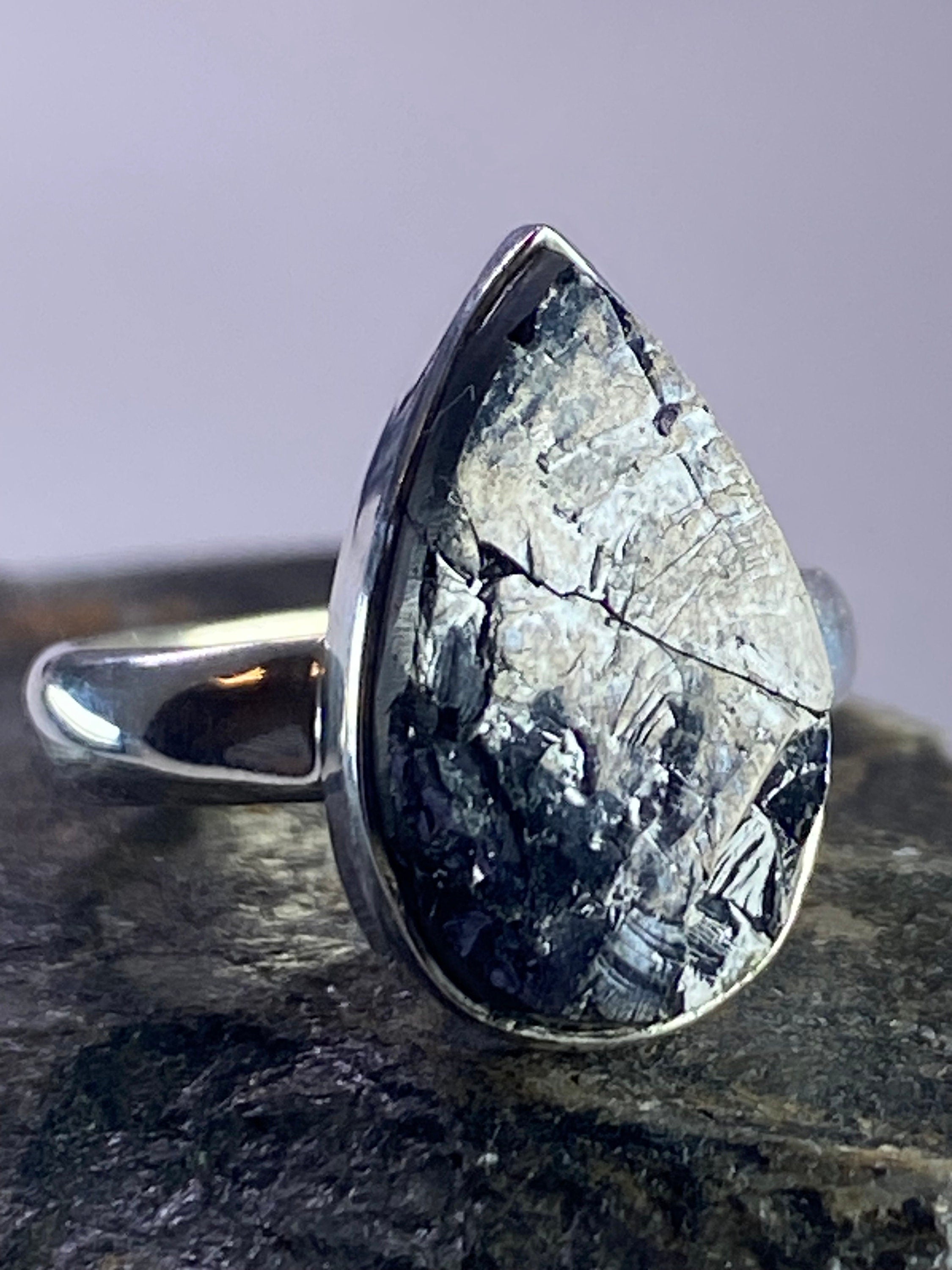 High Quality Shungite Sterling Silver Ring