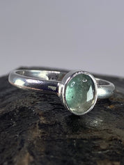 Aquamarine 925 silver ring