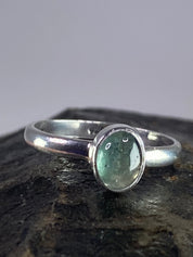 Aquamarine 925 silver ring