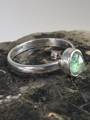 Aquamarine 925 silver ring