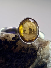 Citrine and Sterling Silver Ring