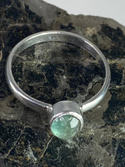 Aquamarine 925 silver ring