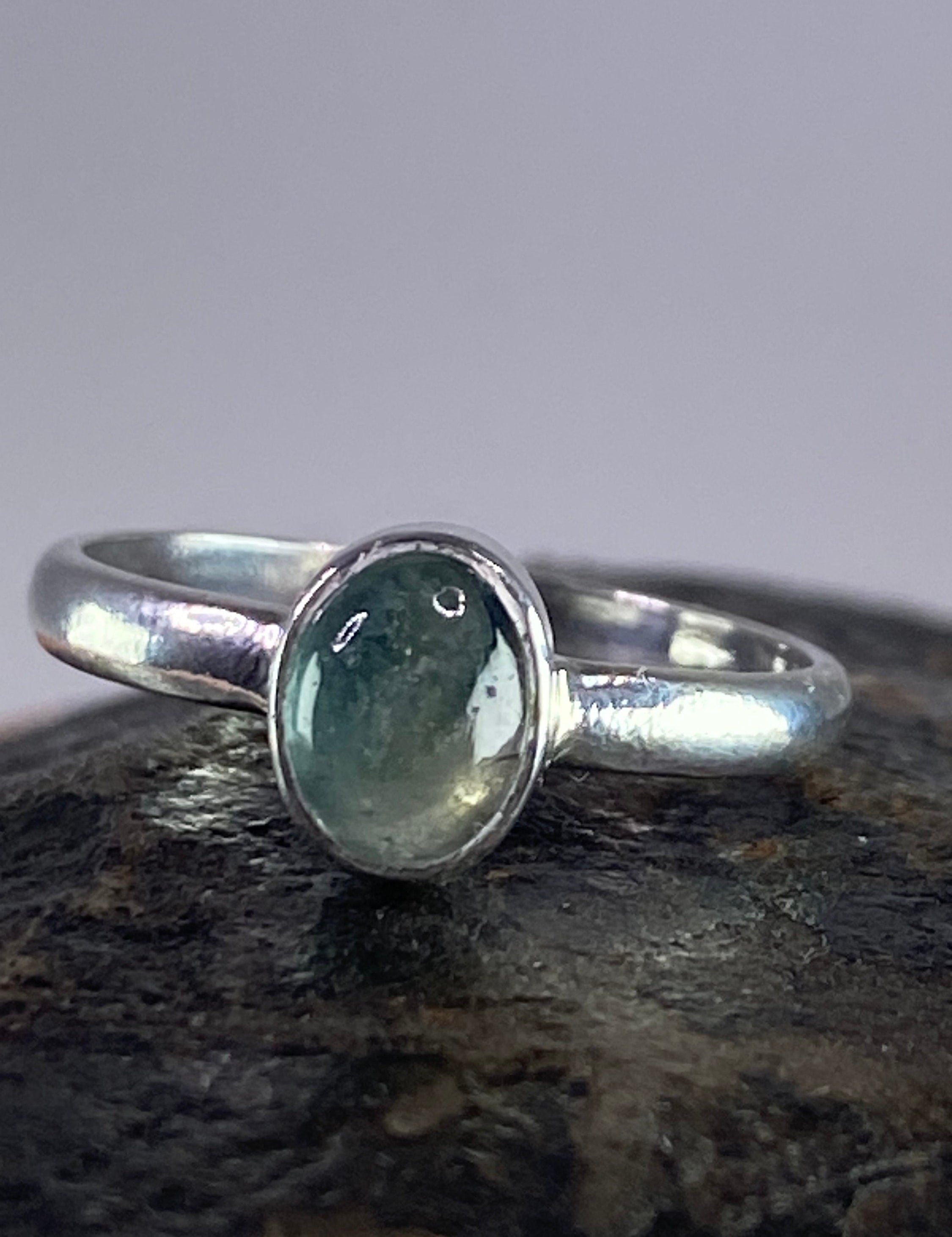 Aquamarine 925 silver ring