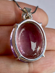 Purple Amethyst and Sterling Silver Pendant (M6)