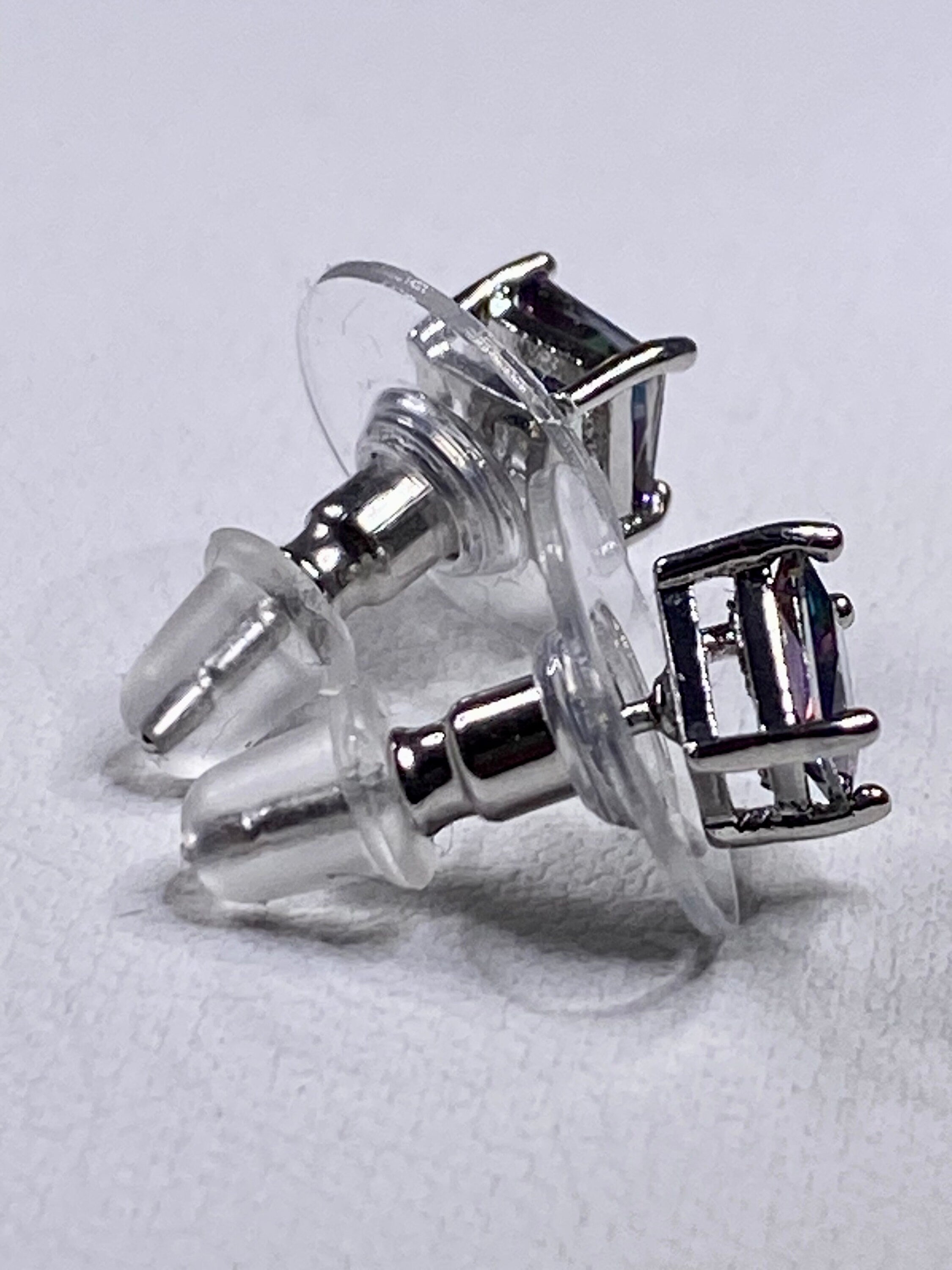 Mystic Topaz and Silver Studs