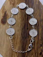 An Original Sterling 925 Silver Disk Spiral Bracelet