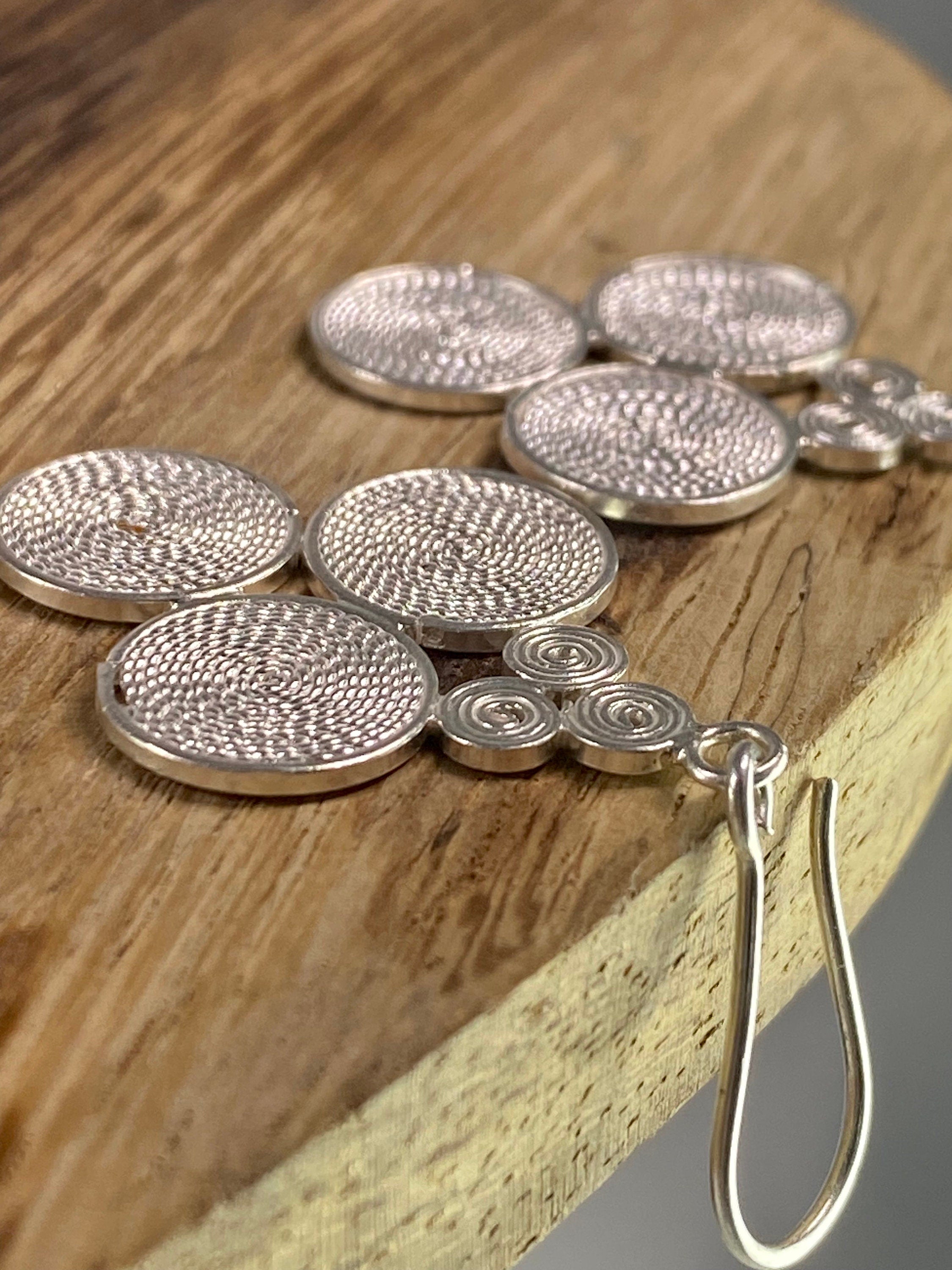 Spiral Silver Earrings