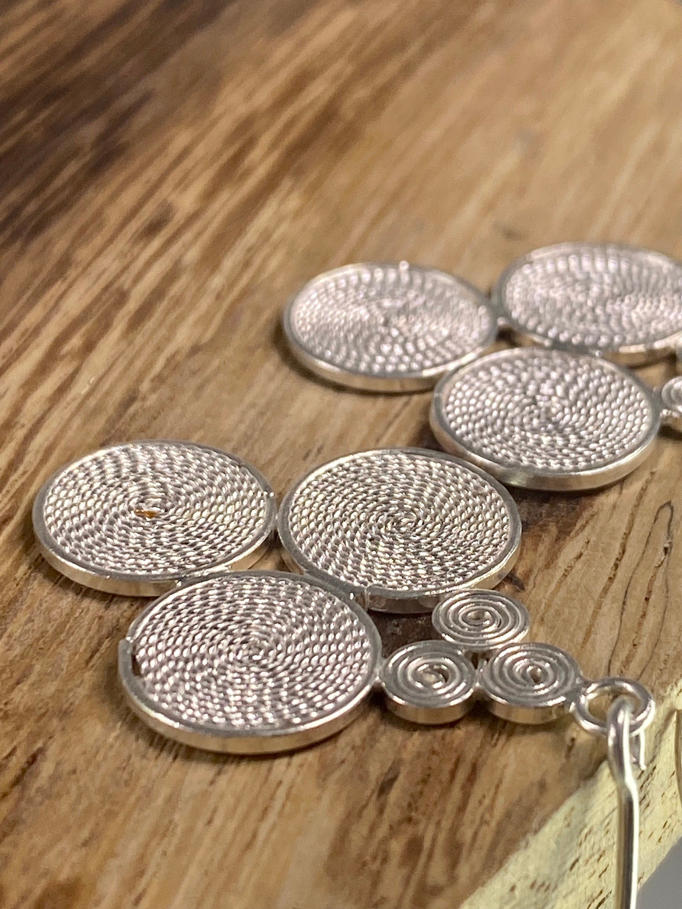 Spiral Silver Earrings