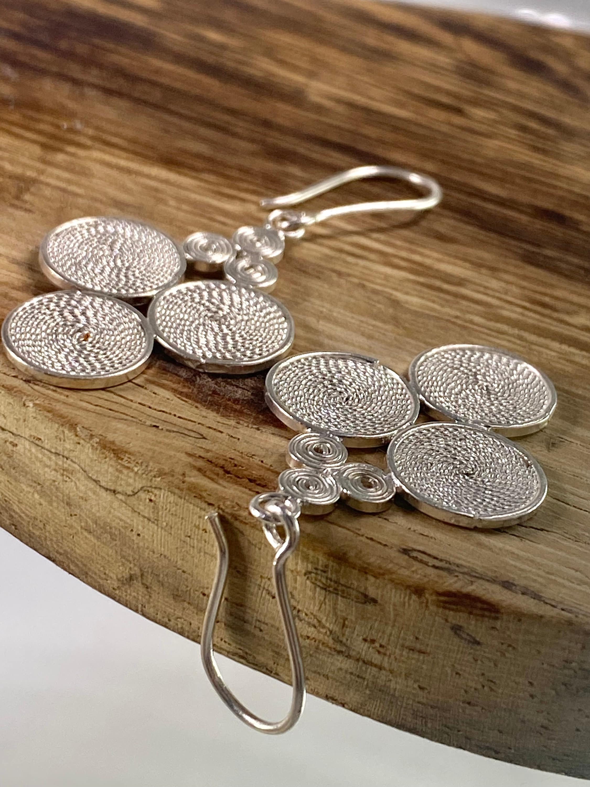 Spiral Silver Earrings - Oak Island Signature Piece