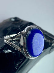 Natural Lapis Lazuli and Silver Ring (UV2917)