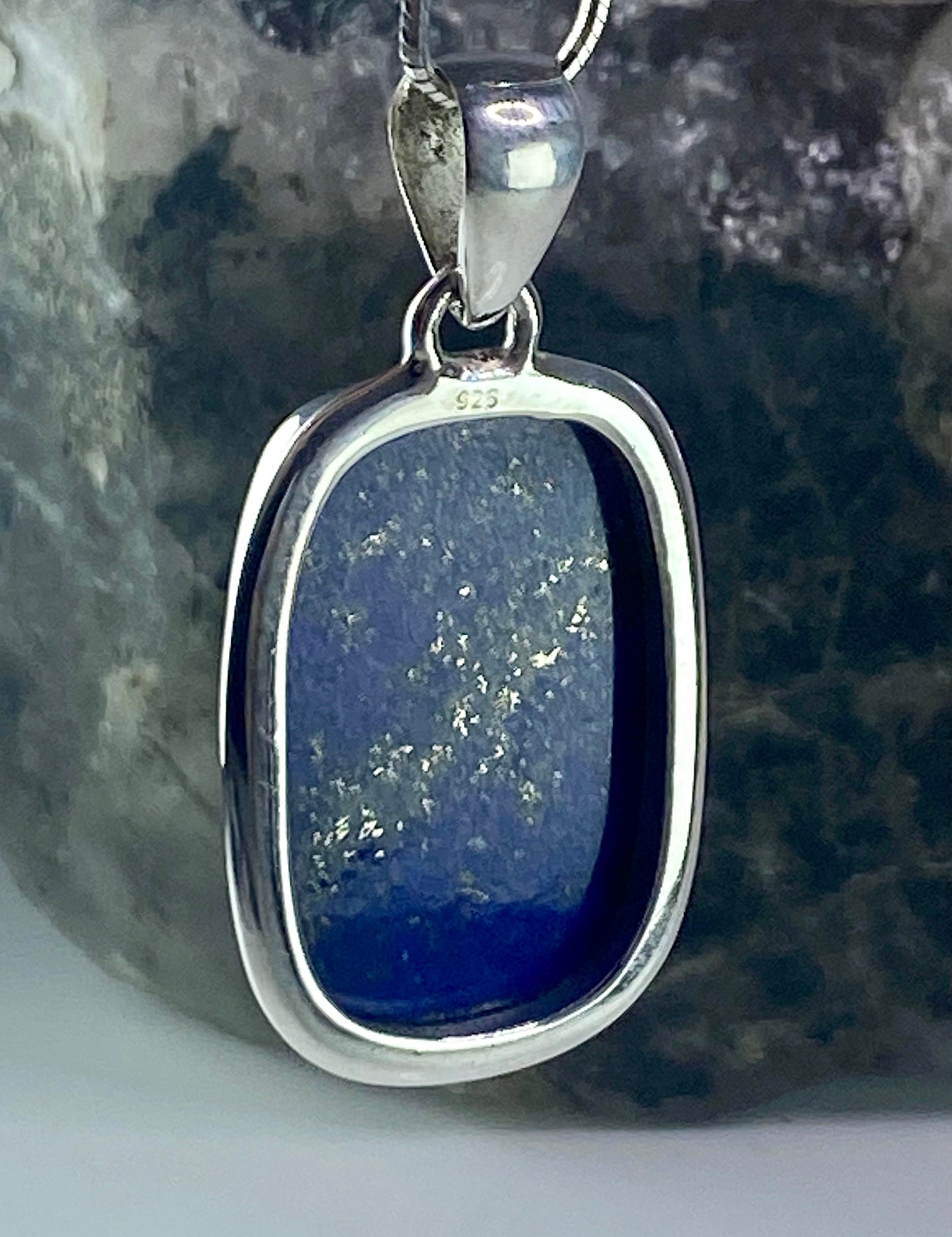 Lapis Lazuli(A+) 925 Silver Pendant (UV2344)