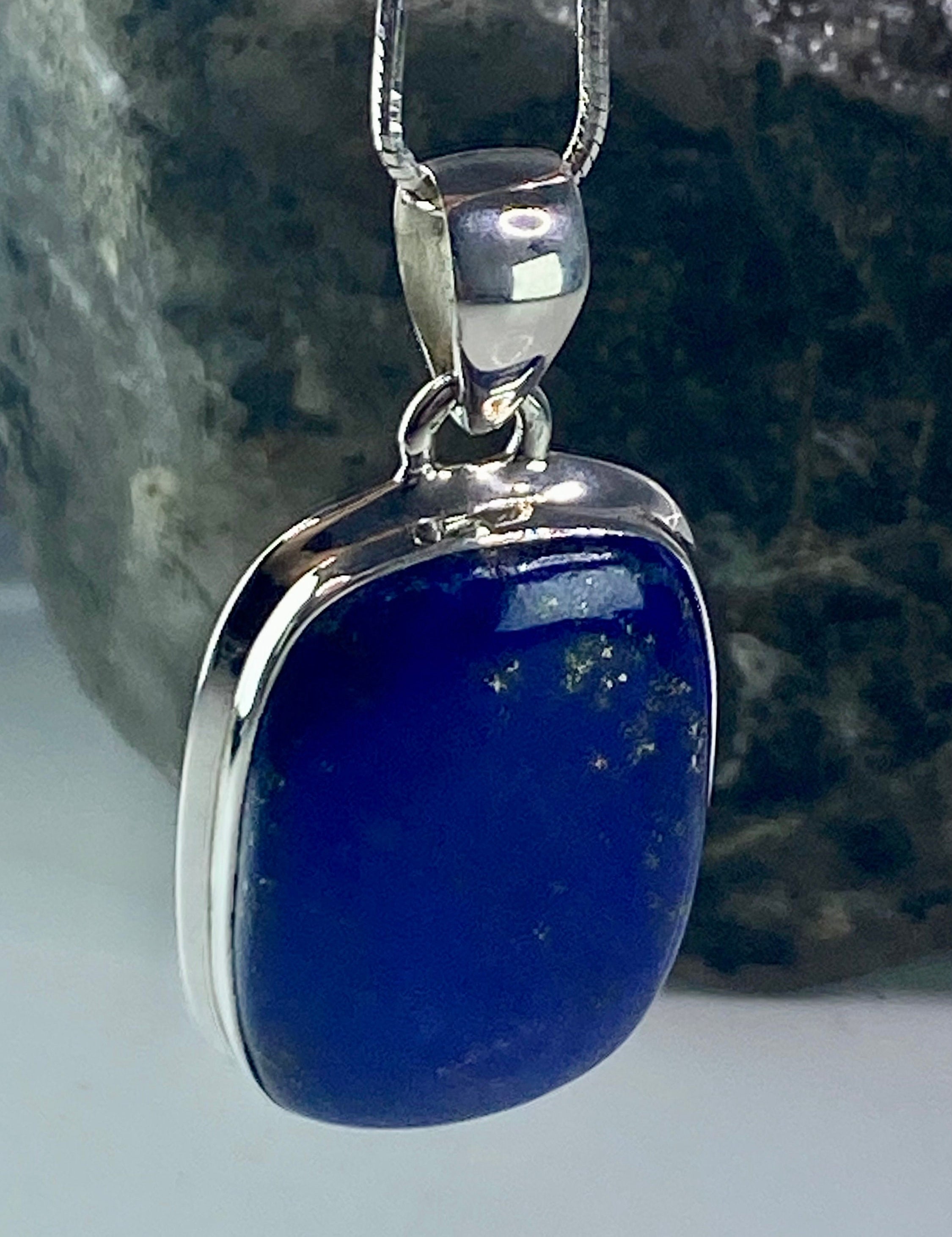 Lapis Lazuli(A+) 925 Silver Pendant (UV2344)