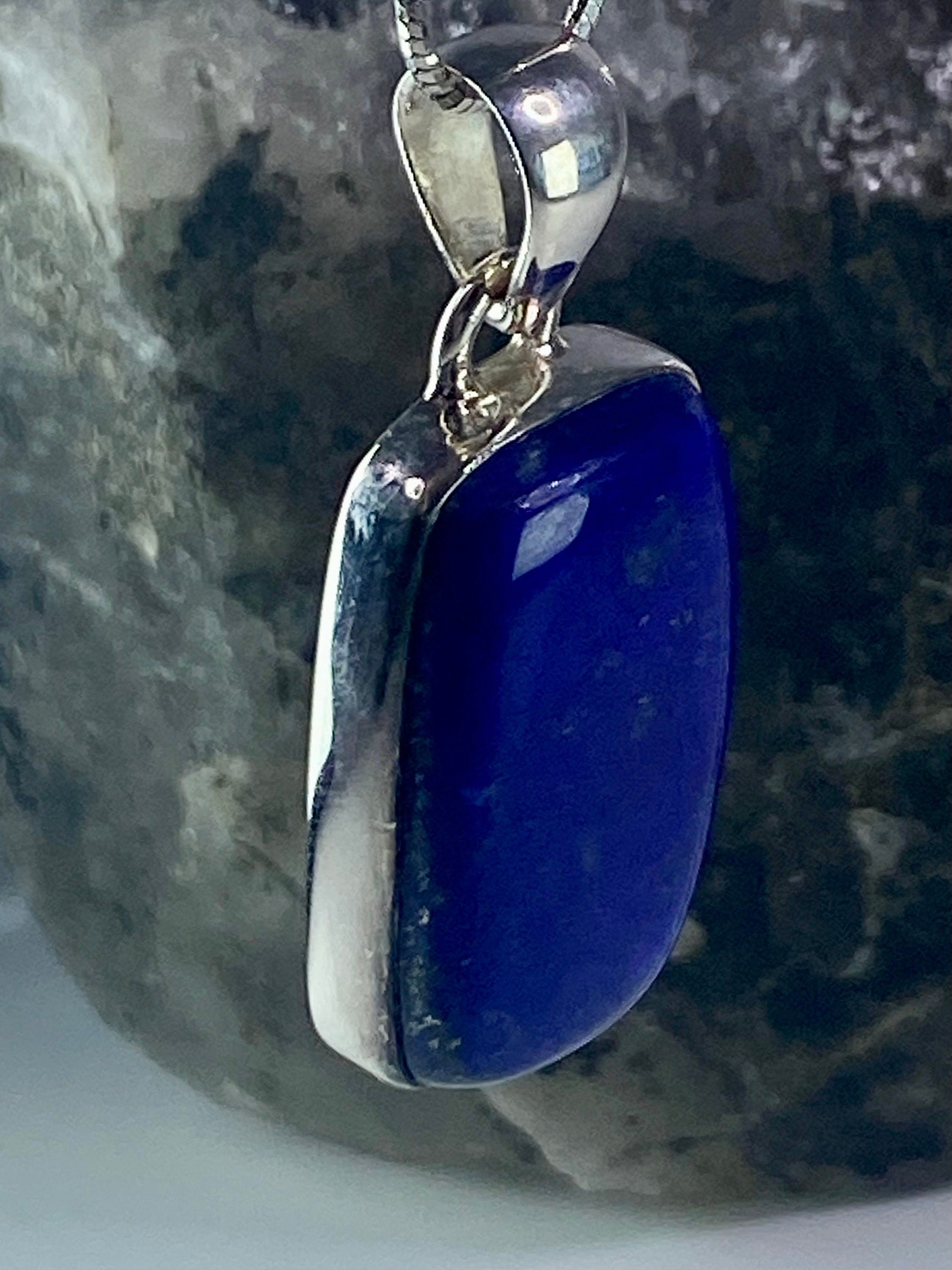 Lapis Lazuli(A+) 925 Silver Pendant (UV2519)