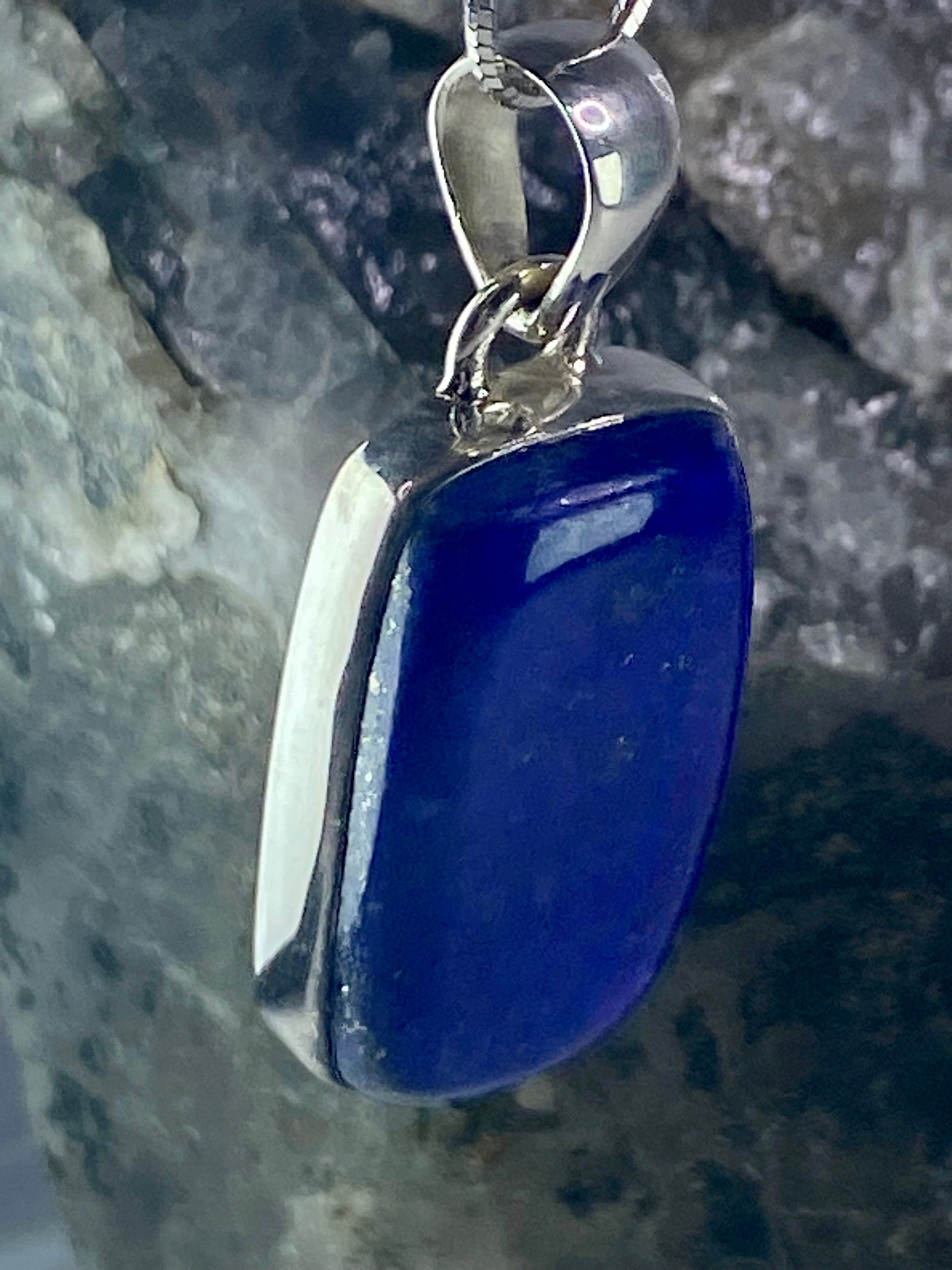 Lapis Lazuli(A+) 925 Silver Pendant (UV2519)