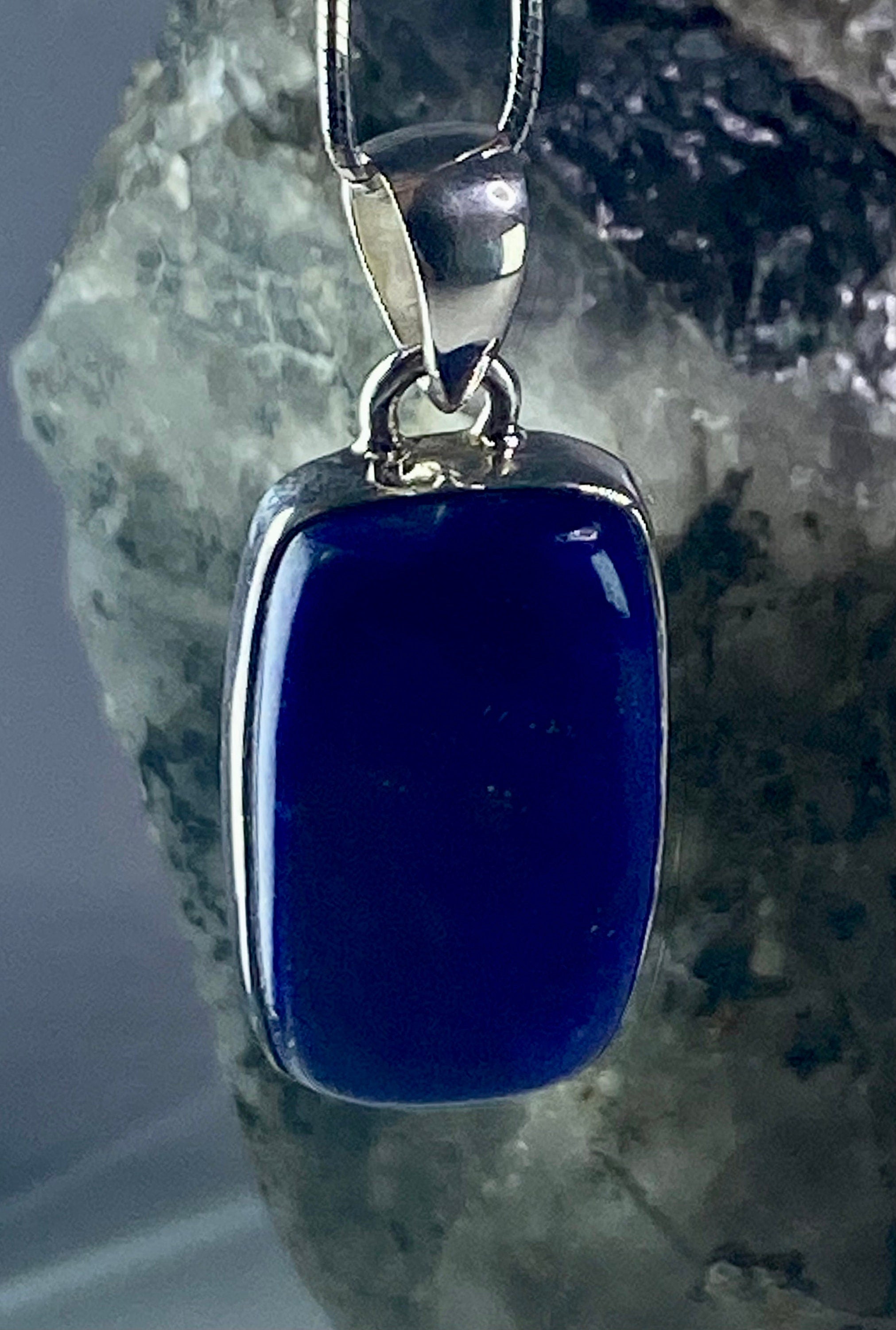 Lapis Lazuli(A+) 925 Silver Pendant (UV2519)